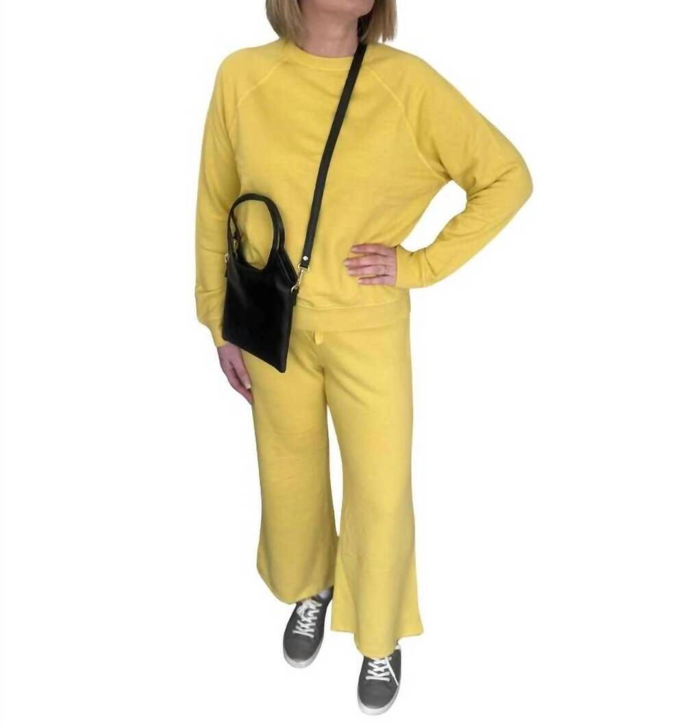 NEW BOBI women's sunshine lounge set in yellow